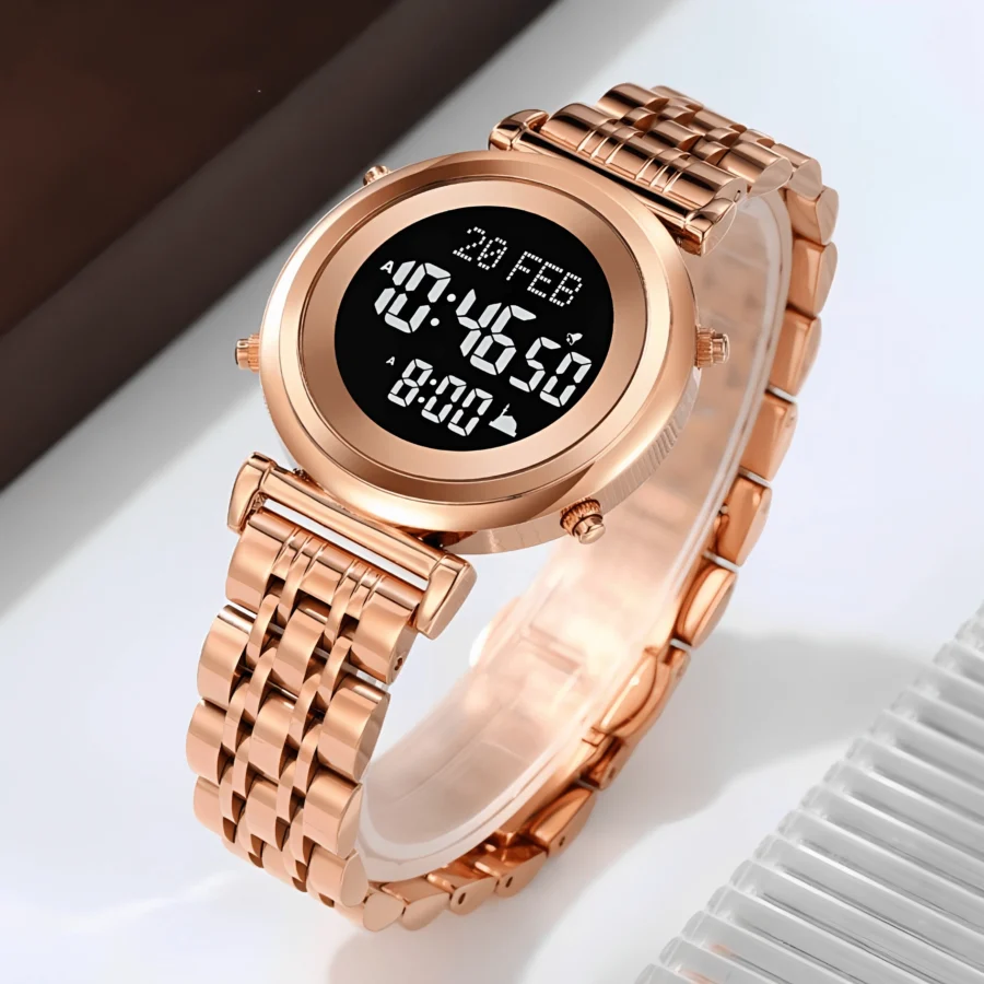 Elle Rose Gold Muslim Watch - Image 2